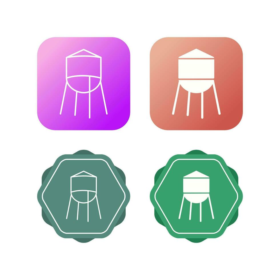 Water Tower Vector Icon