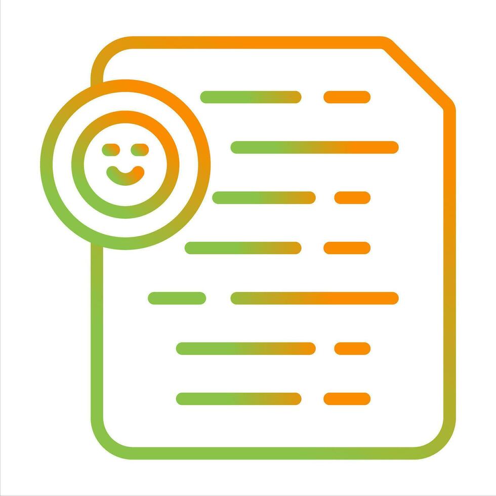 Document Insert Emoji Vector Icon