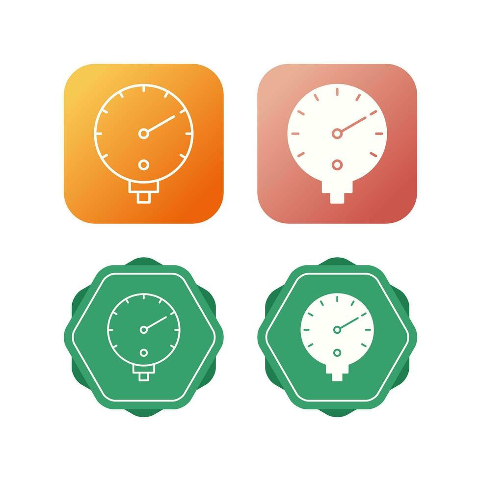 Pressure Gauge Vector Icon