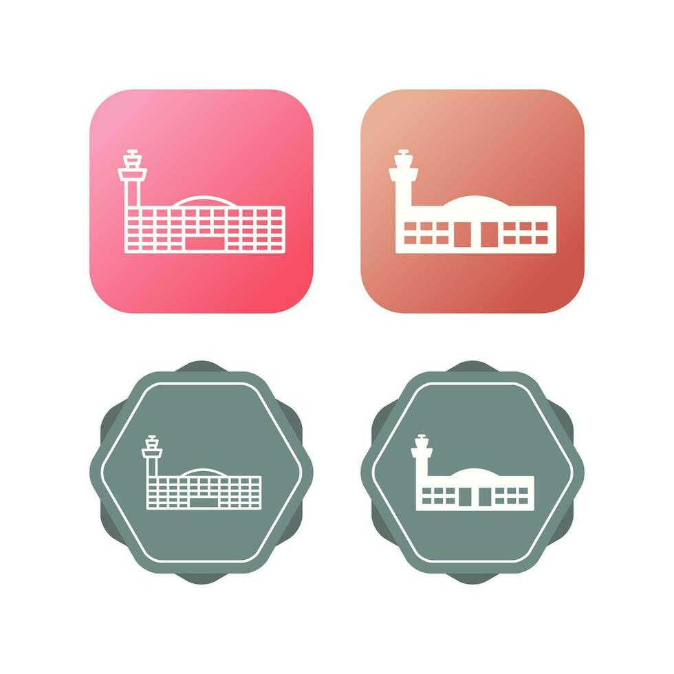 Airport Building Vector Icon