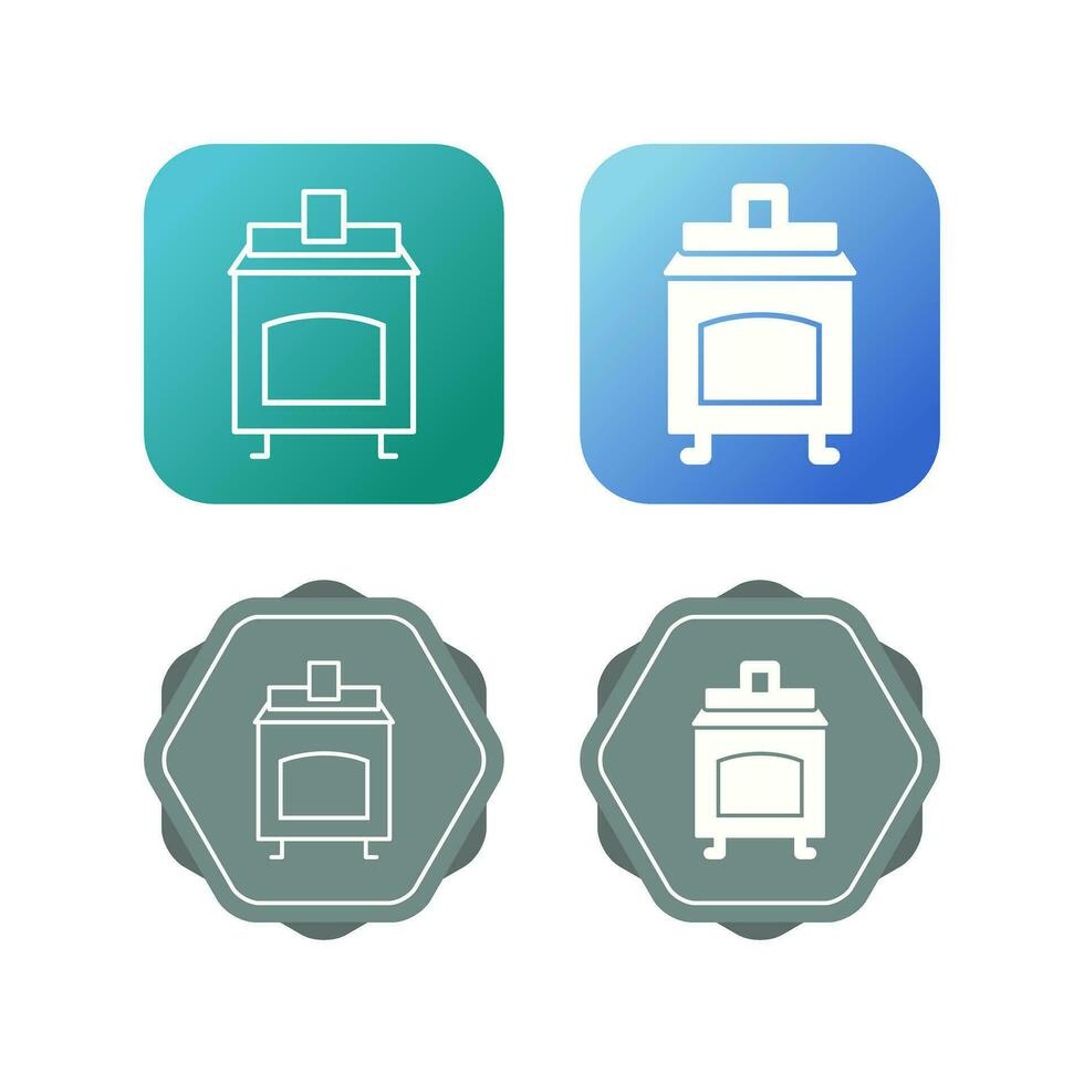 Coal Furnace Vector Icon