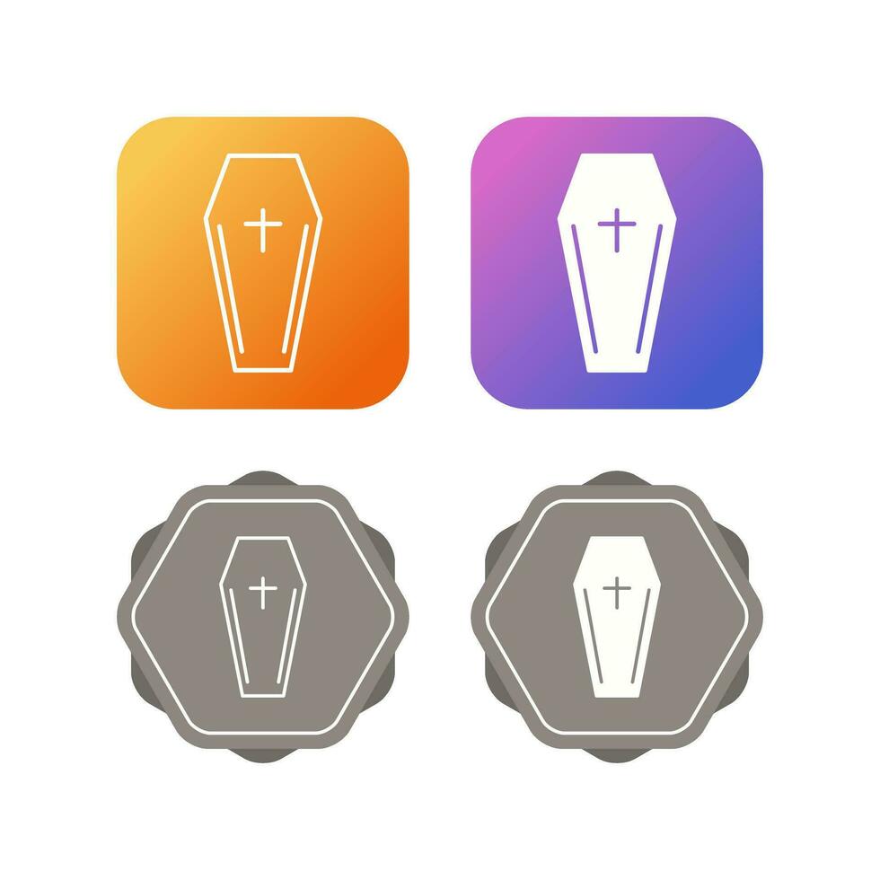 Coffin Vector Icon