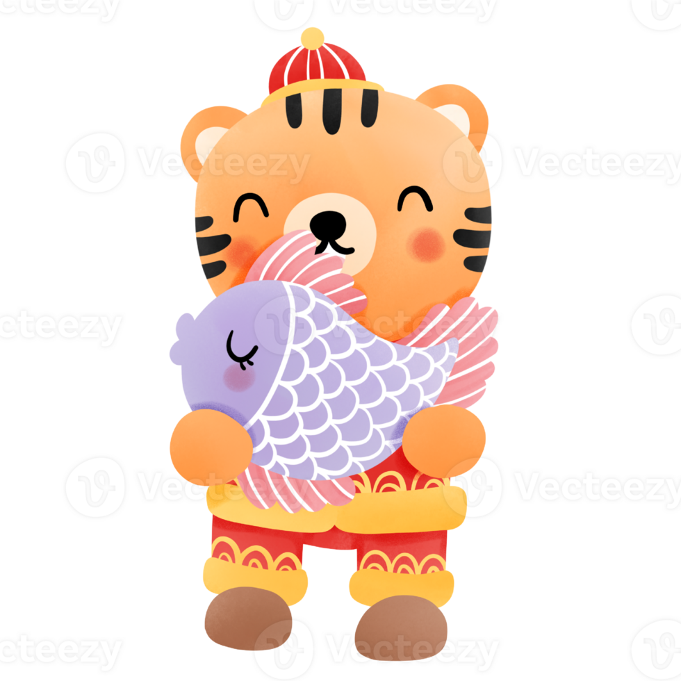 cute chinese tiger png