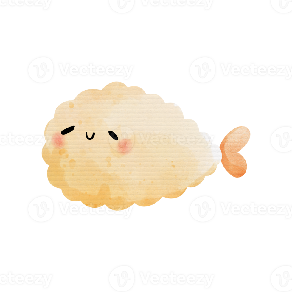 Japanese tempura watercolor 26477417 PNG