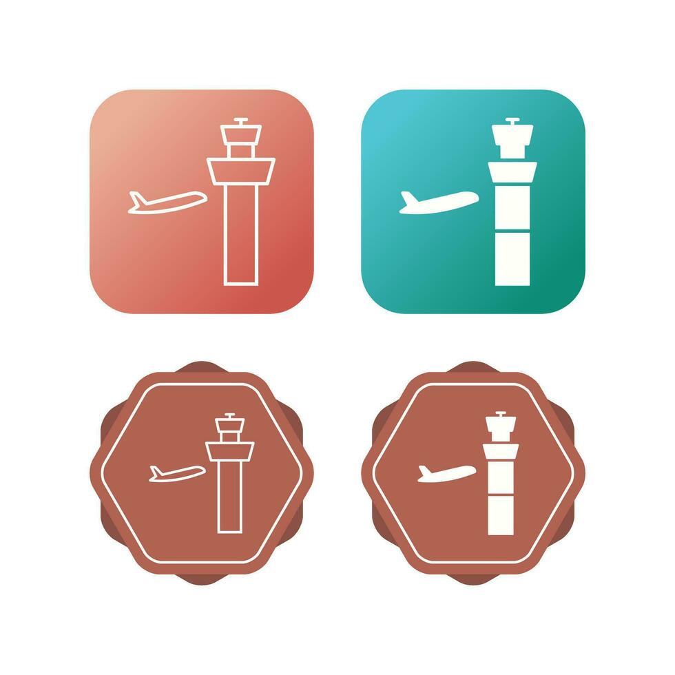 Air Control Tower Vector Icon