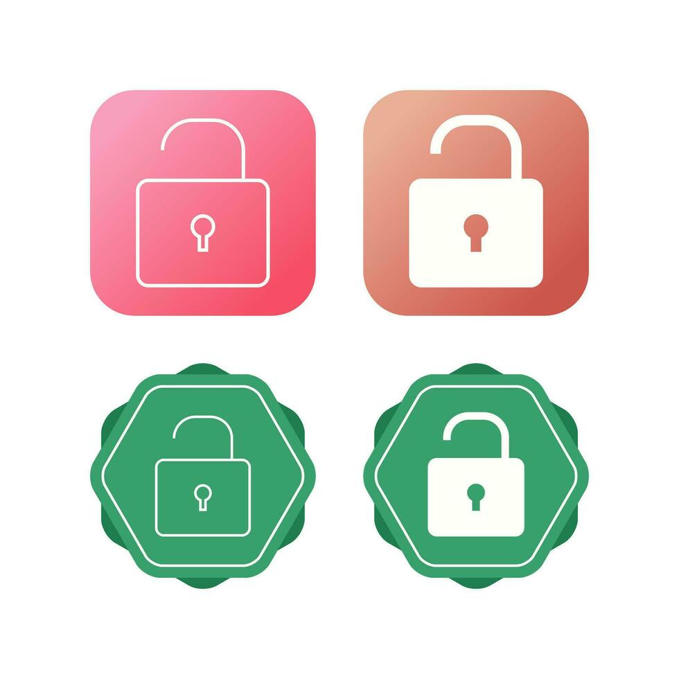 Open Lock Vector Icon