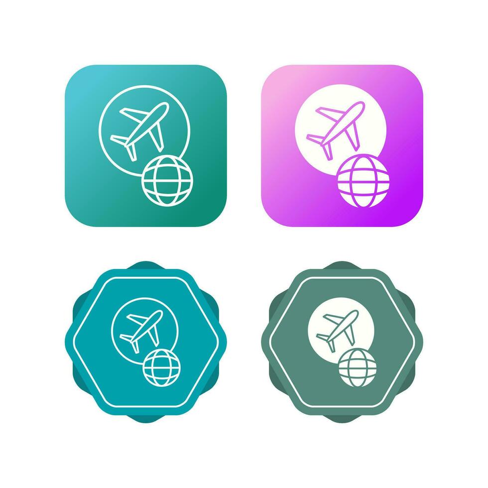 Global Flights Vector Icon