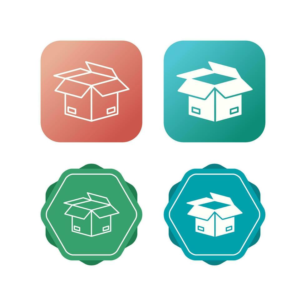 Open Box Vector Icon