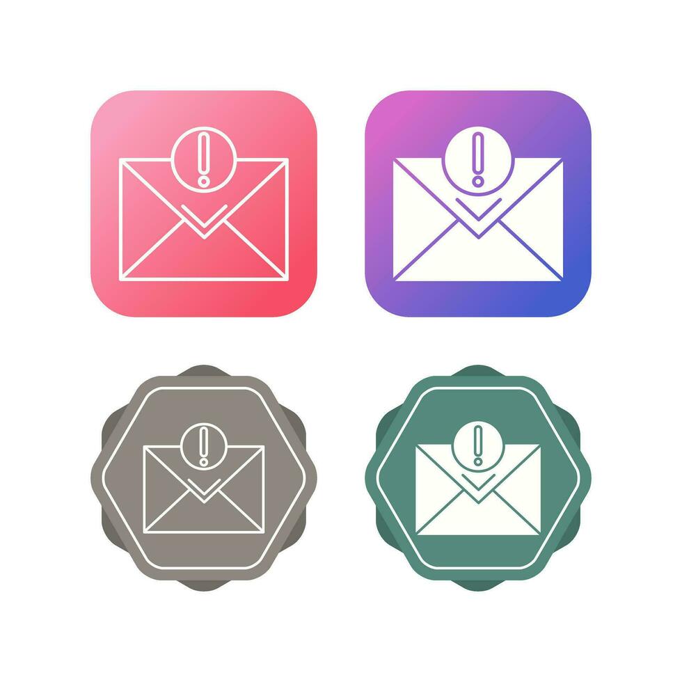 Urgent Mail Vector Icon