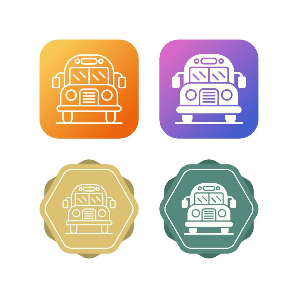 School Bus Vector Icon