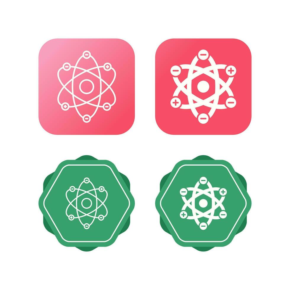 Atom Structure Vector Icon