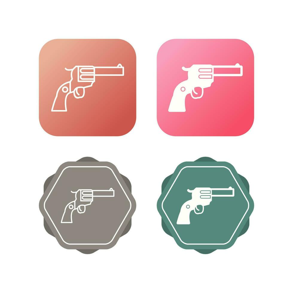 icono de vector de revólver