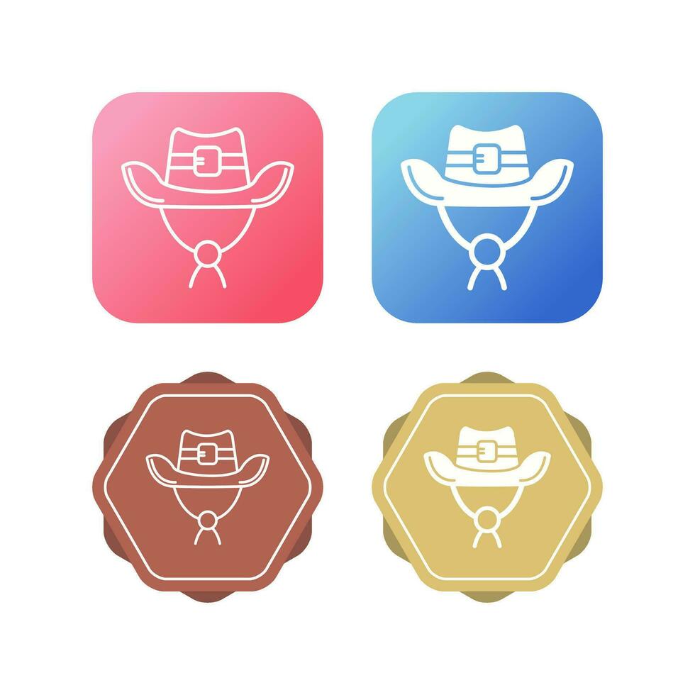 icono de vector de sombrero de vaquero