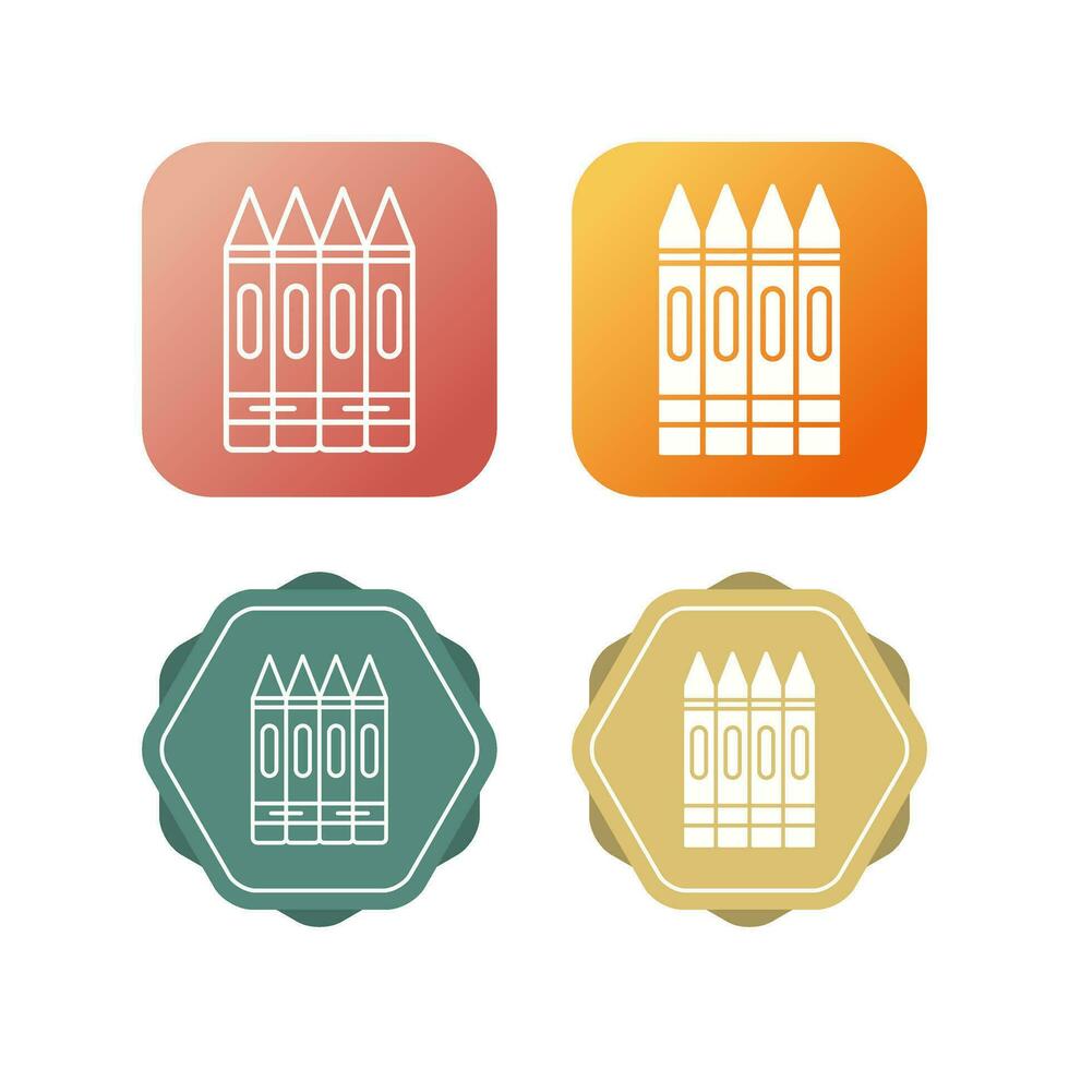 Crayons Vector Icon