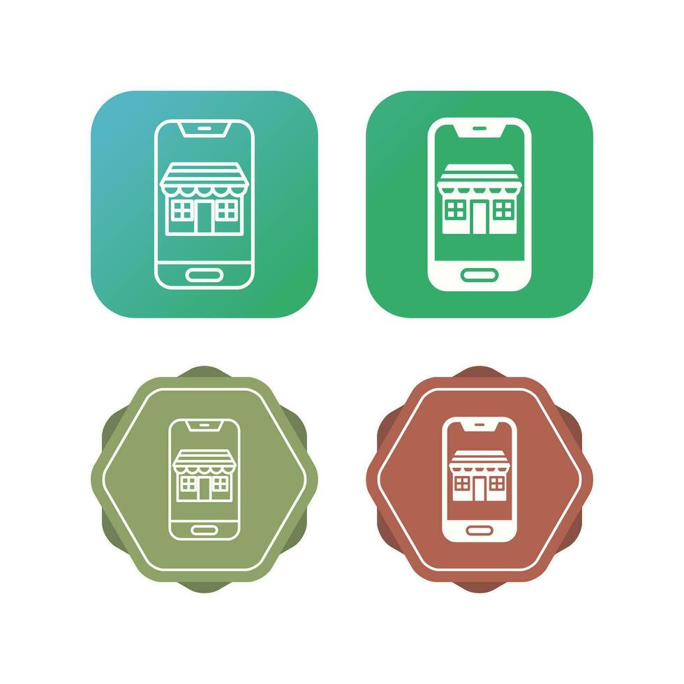 Mobile Store Vector Icon