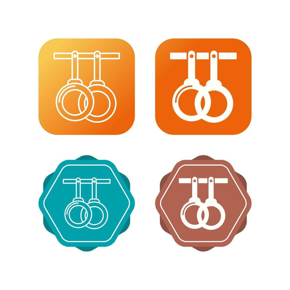 Gym Rings Vector Icon