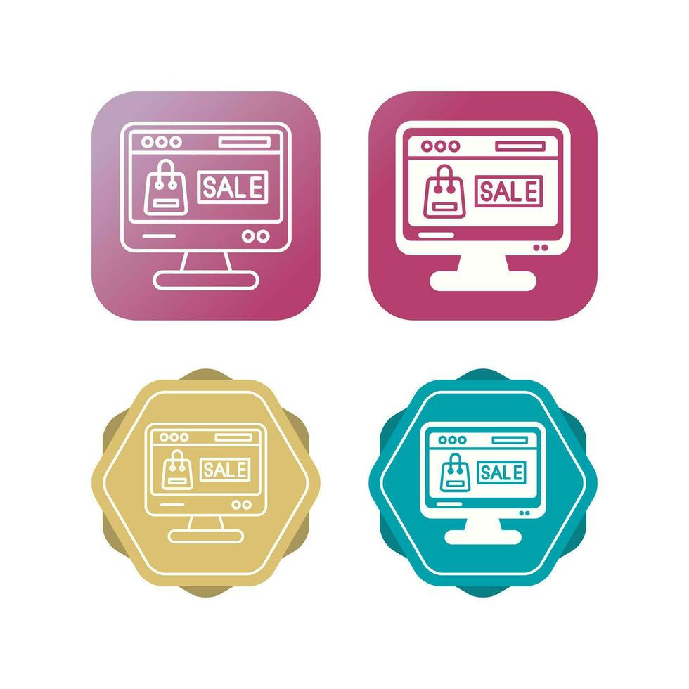 Online Sale Vector Icon