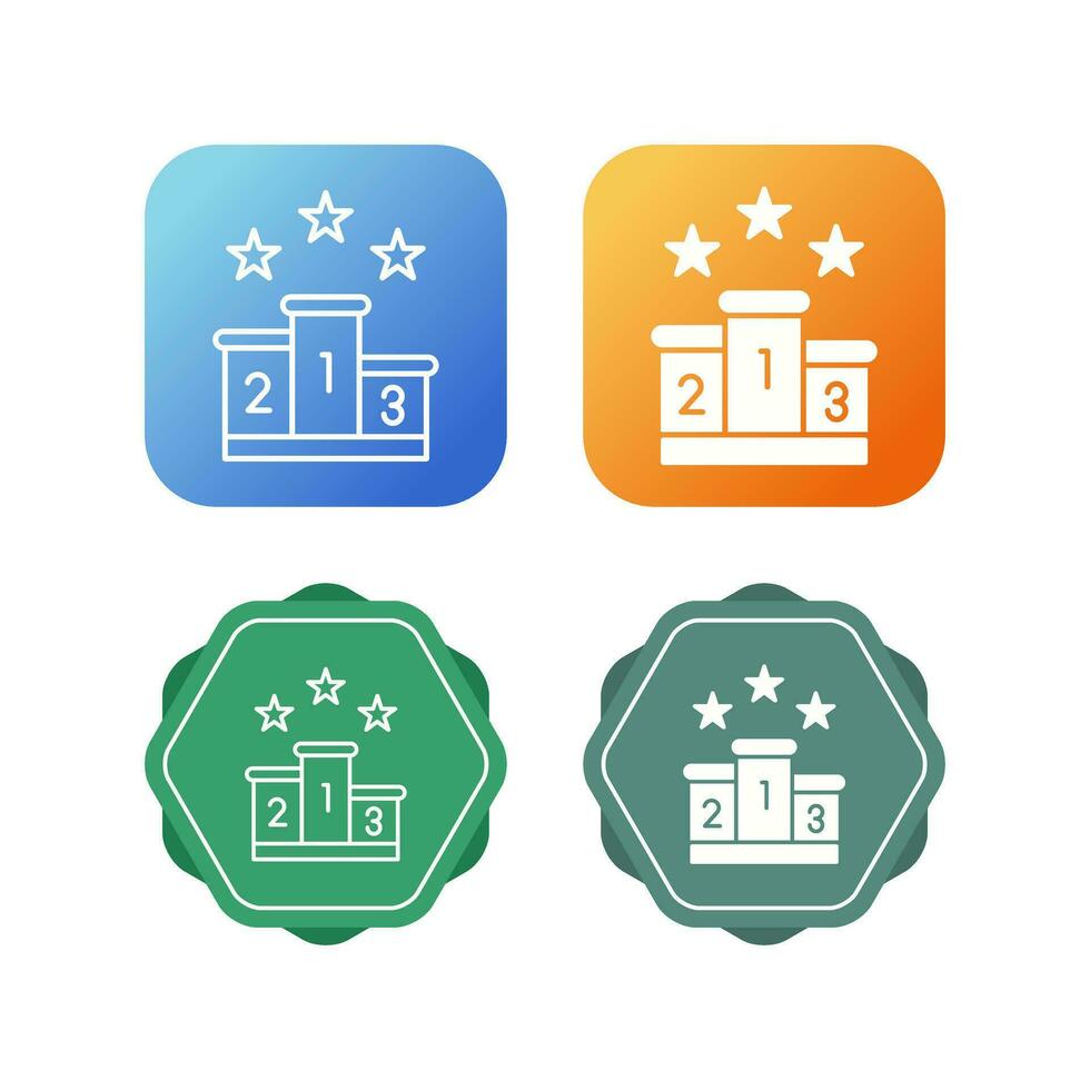 Podium Vector Icon