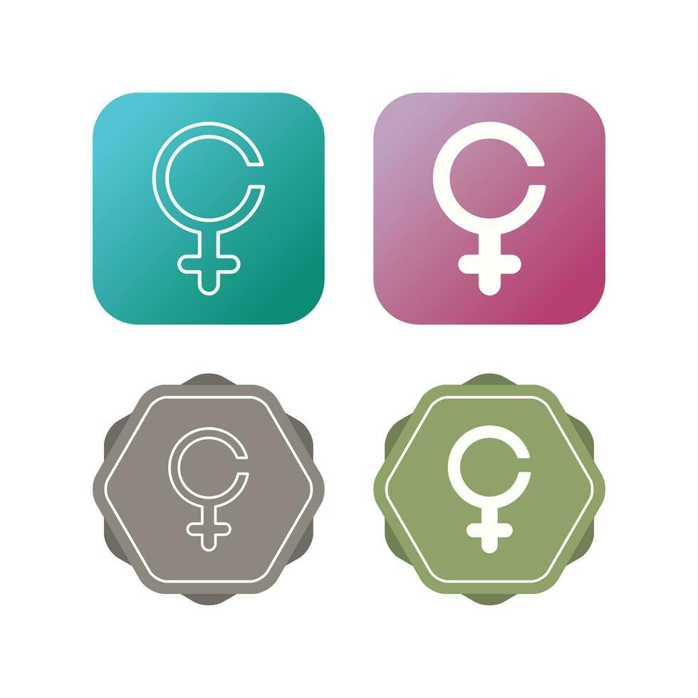 Female Sign Vector Icon