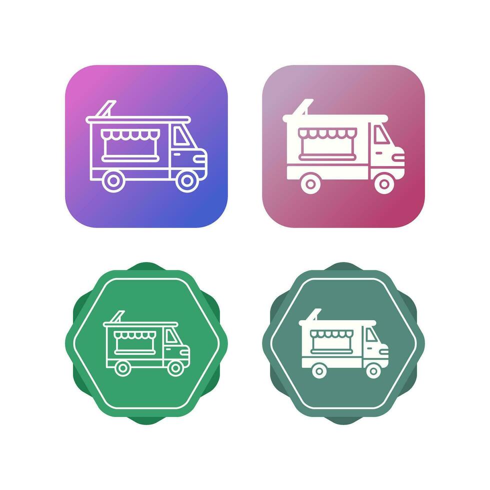 Bakery Truck Vector Icon