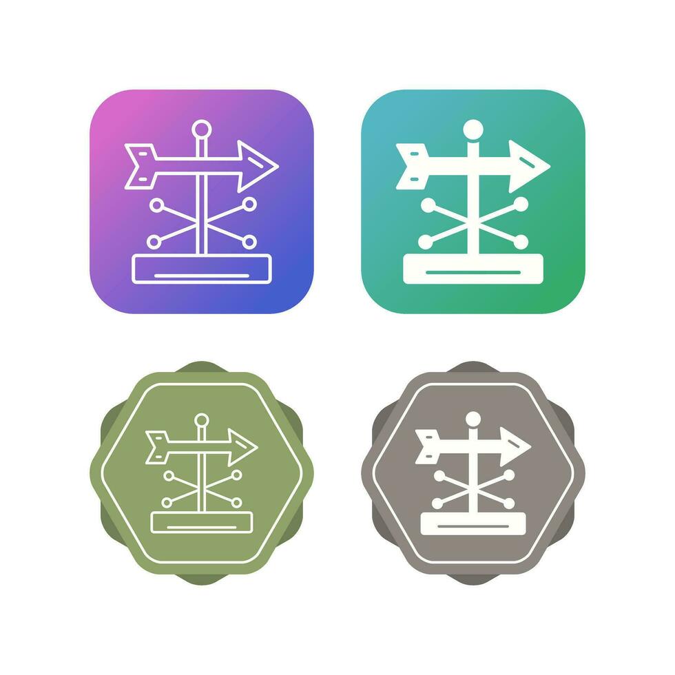 Wind Vane Vector Icon