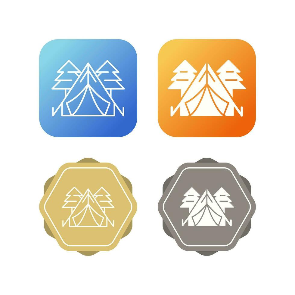 Tent Vector Icon
