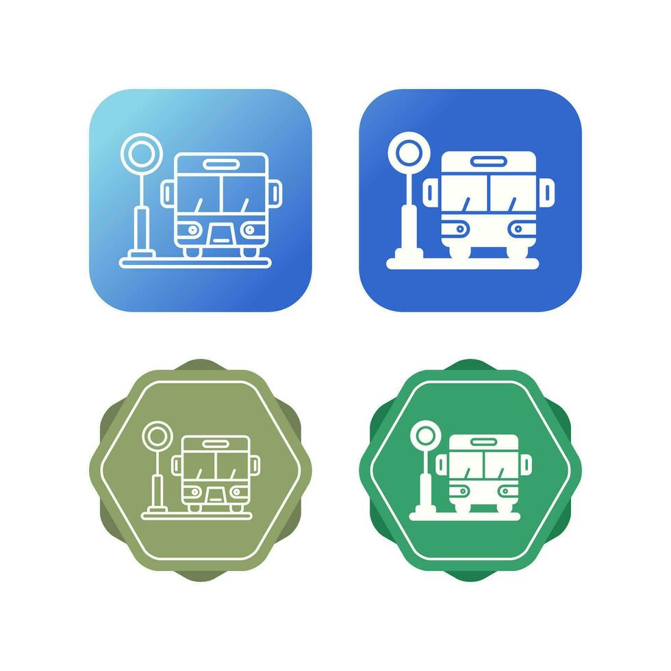 Bus Stop Vector Icon