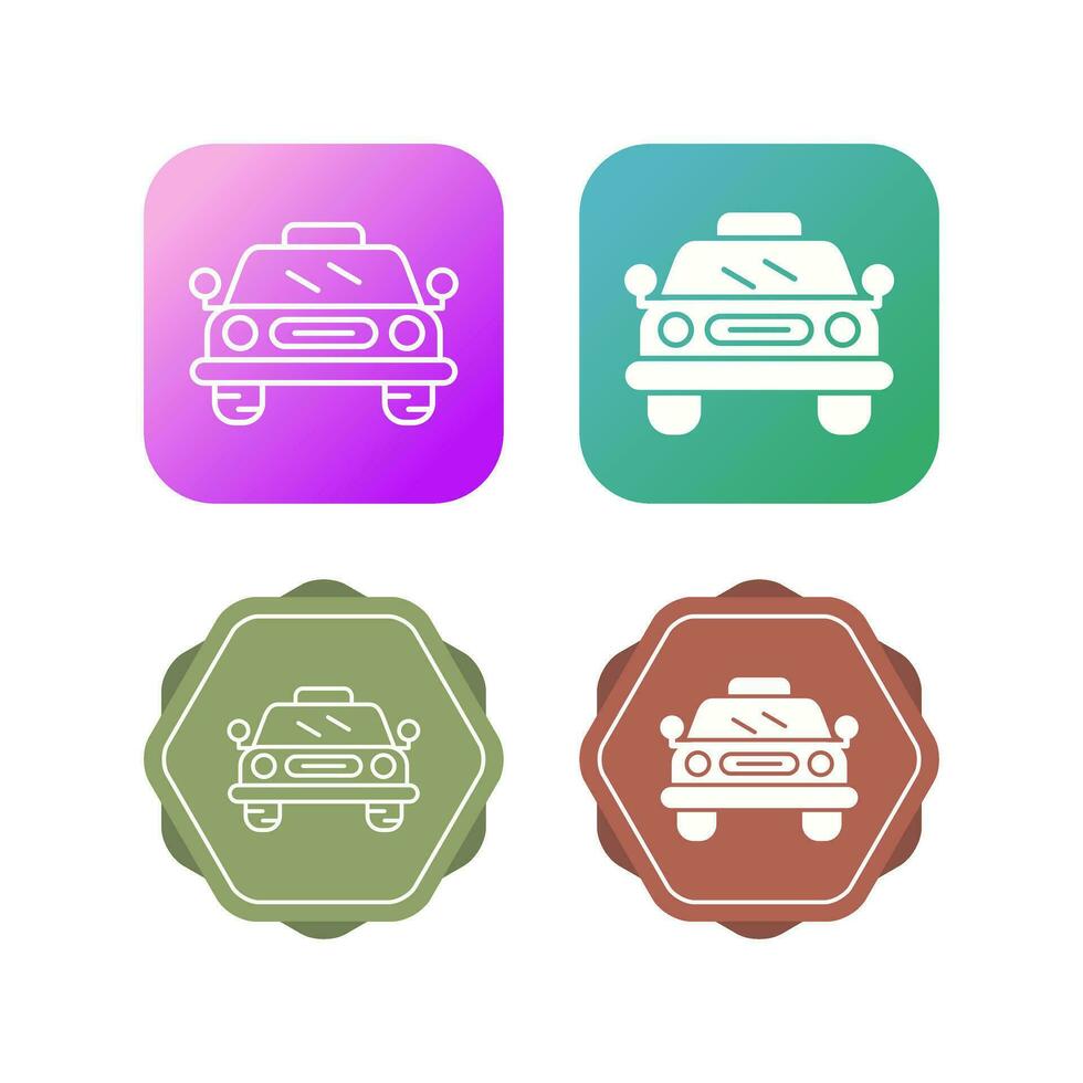 icono de vector de taxi