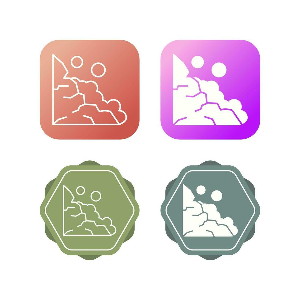 Landslide Vector Icon