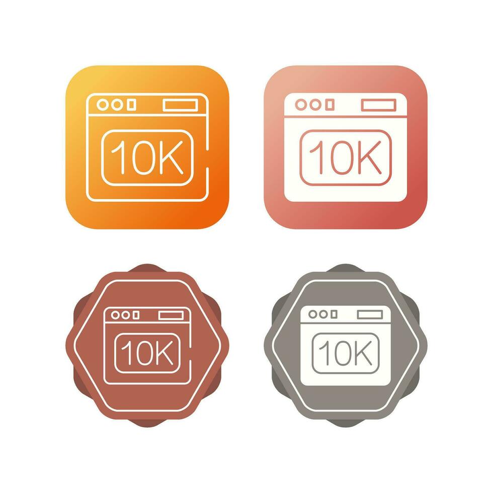 10k Vector Icon