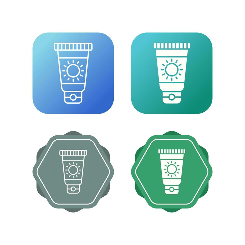 Sun Cream Vector Icon