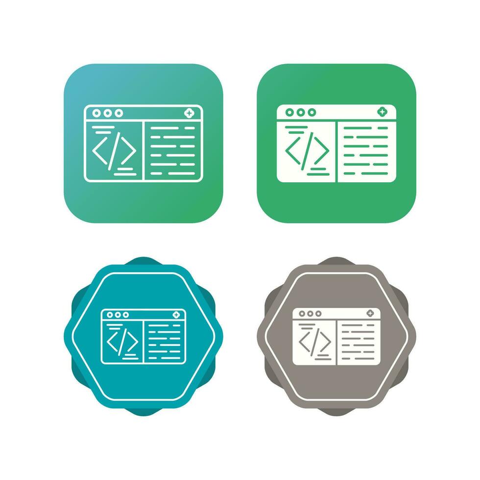 icono de vector de codificación