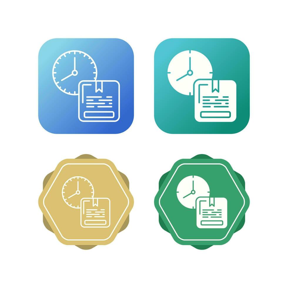 On Time Delivery Vector Icon