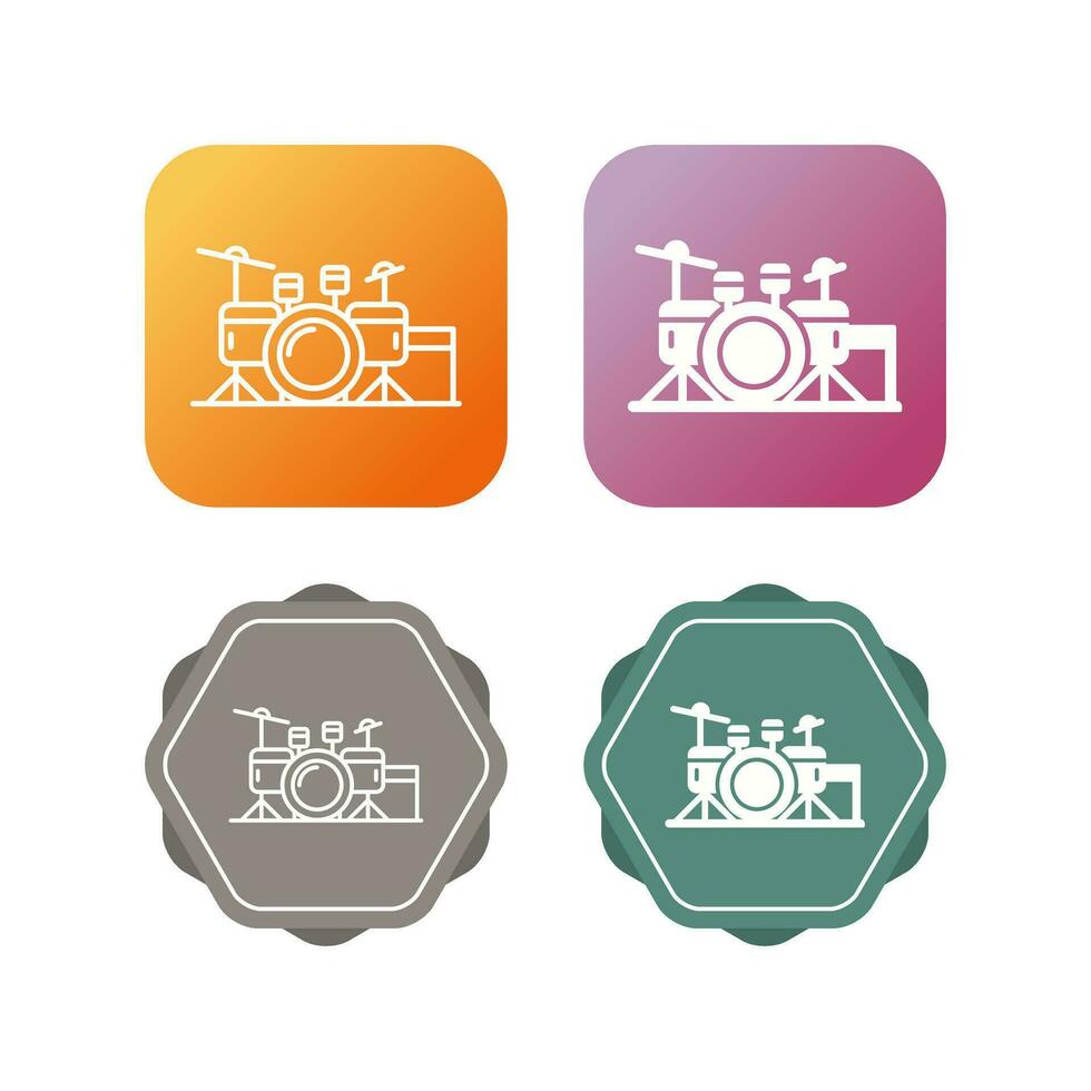 Drum Set Vector Icon