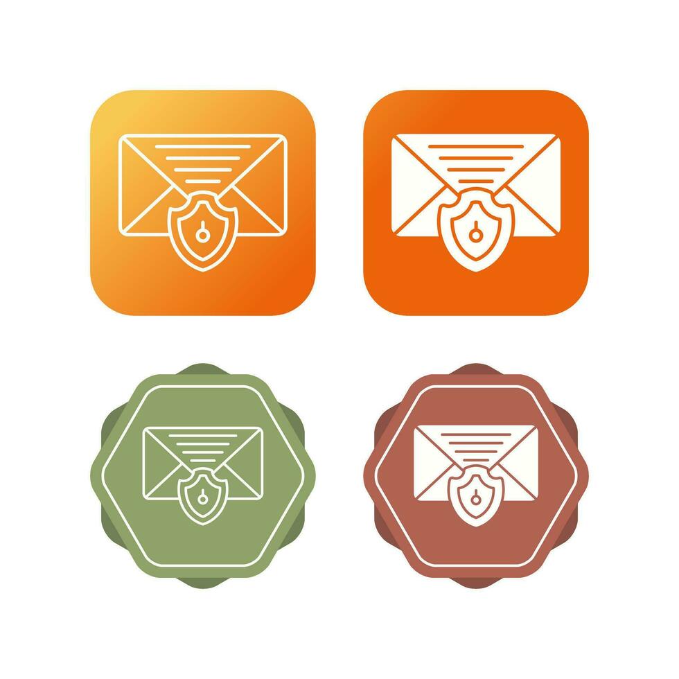 Mail Protection Vector Icon