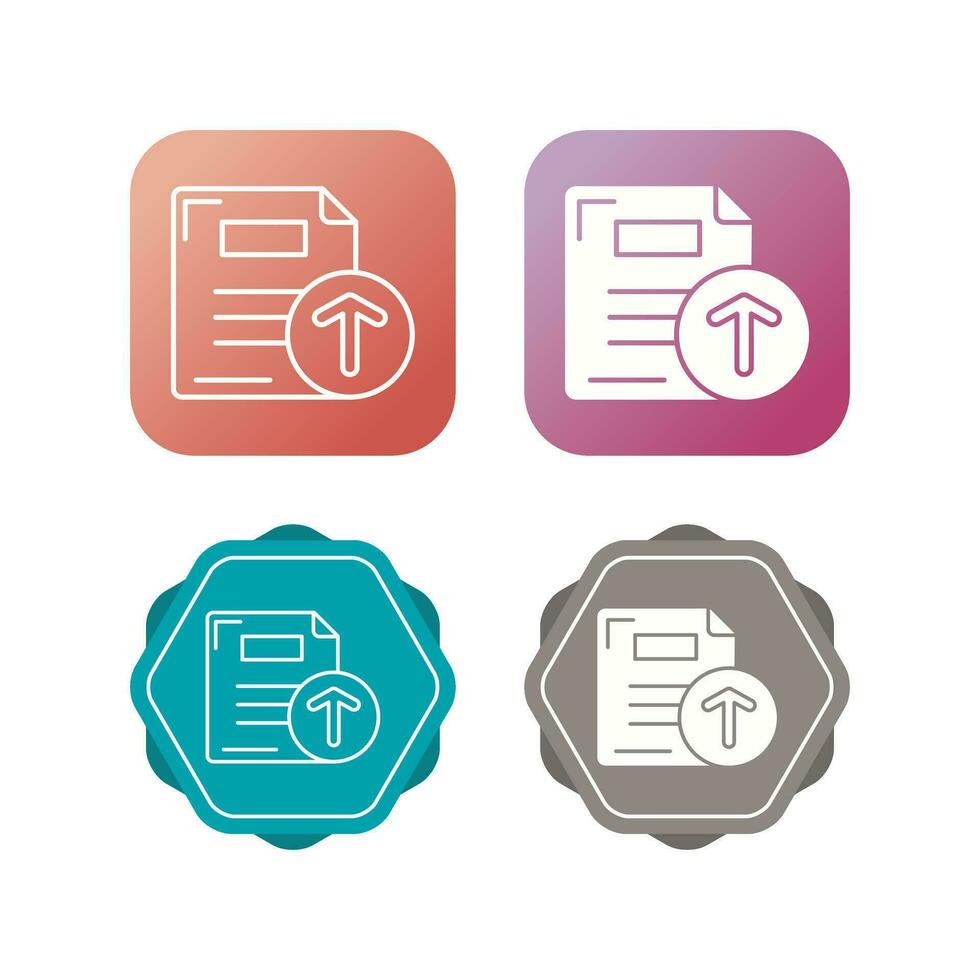 Files Upload Vector Icon