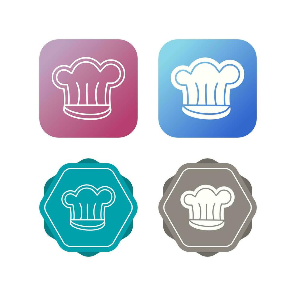 icono de vector de sombrero de chef