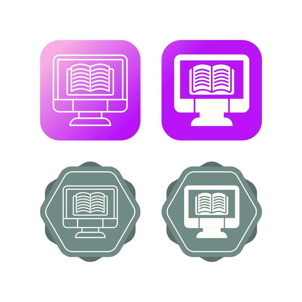 Online Learning Vector Icon