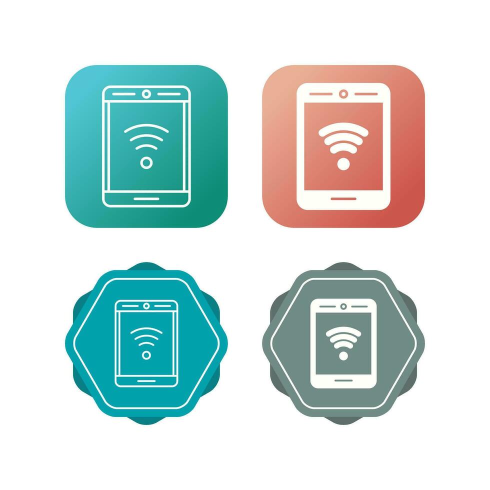 Phone With Signal Vector Icon