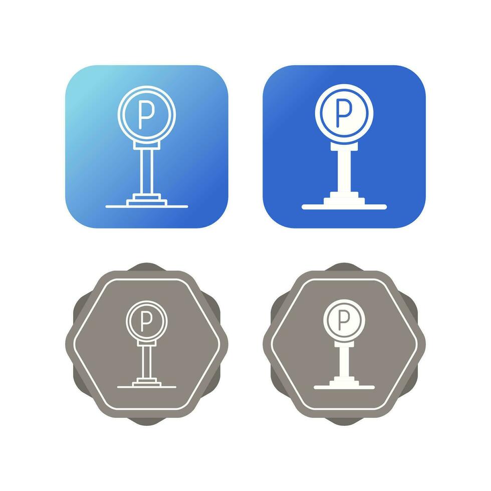 Parking Sign Vector Icon