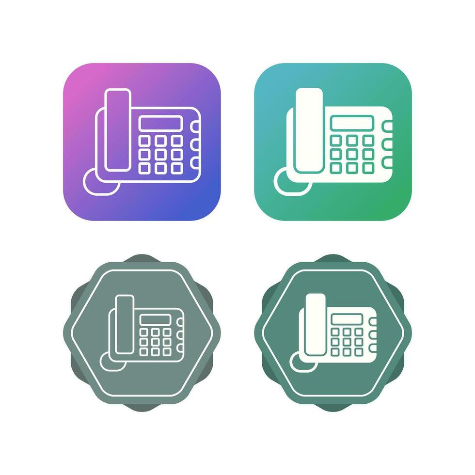 Land Line Phone Vector Icon