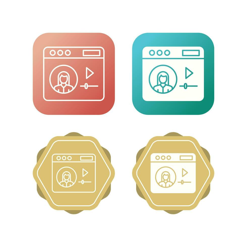 Video Tutorial Vector Icon
