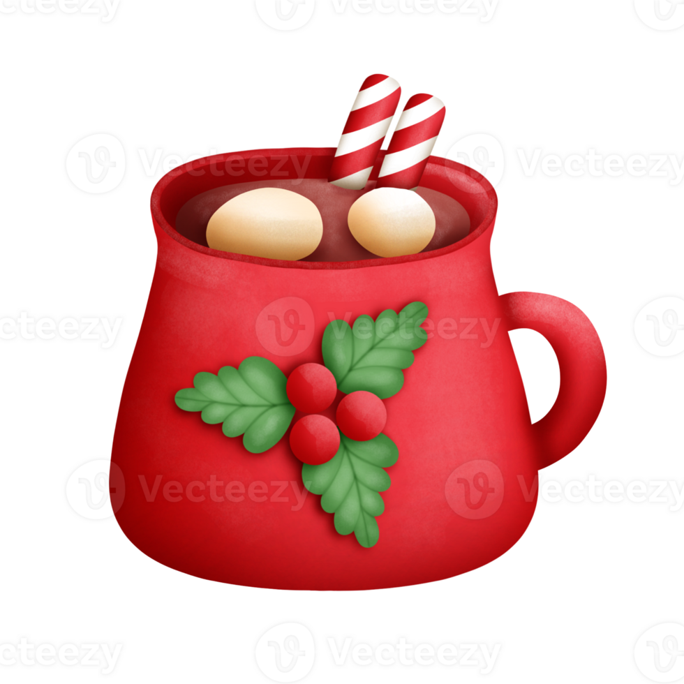 Natale boccale acquerello png