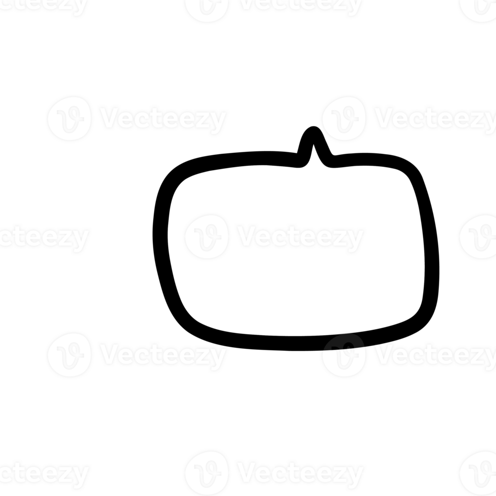speech bubble outline png