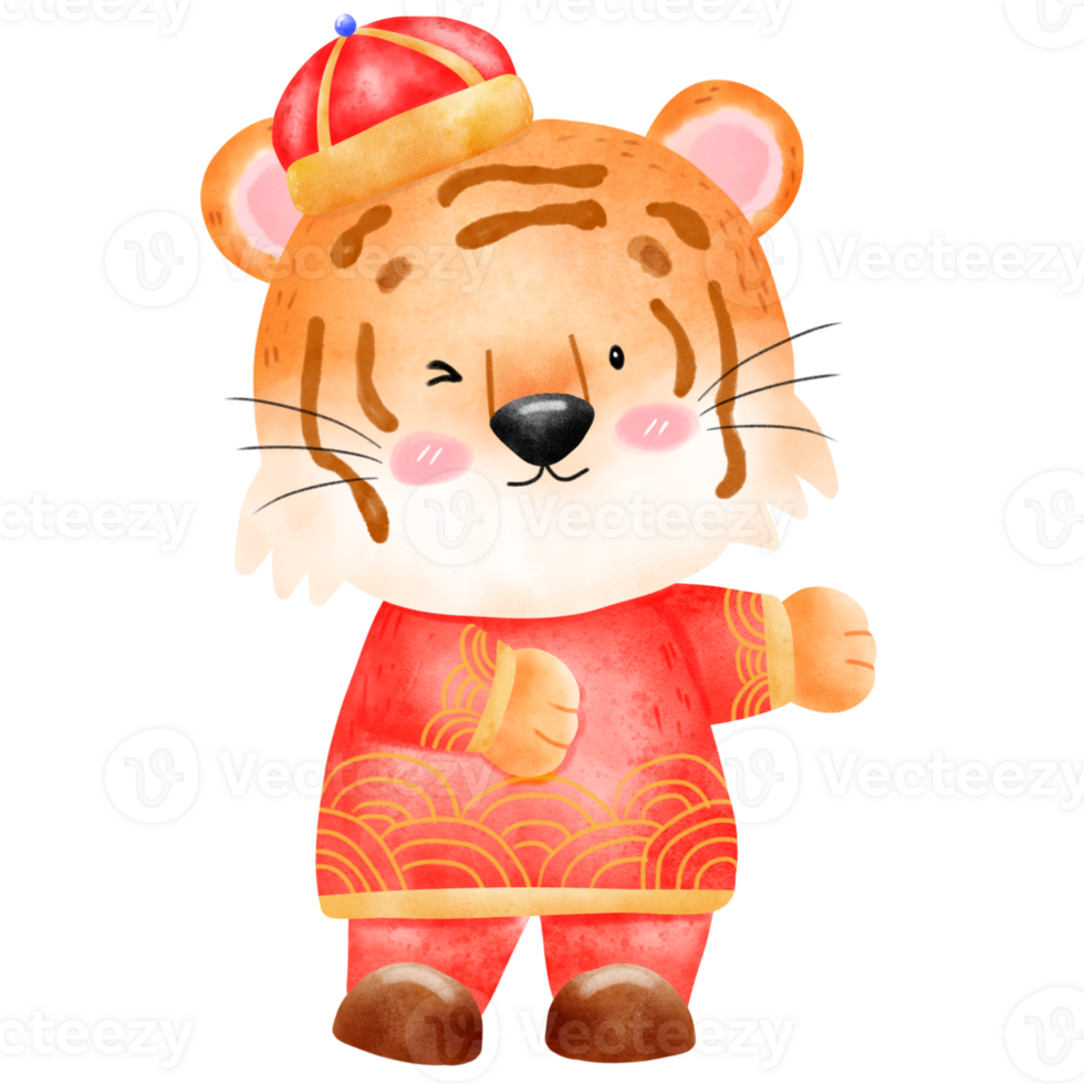 cute Chinese tiger png