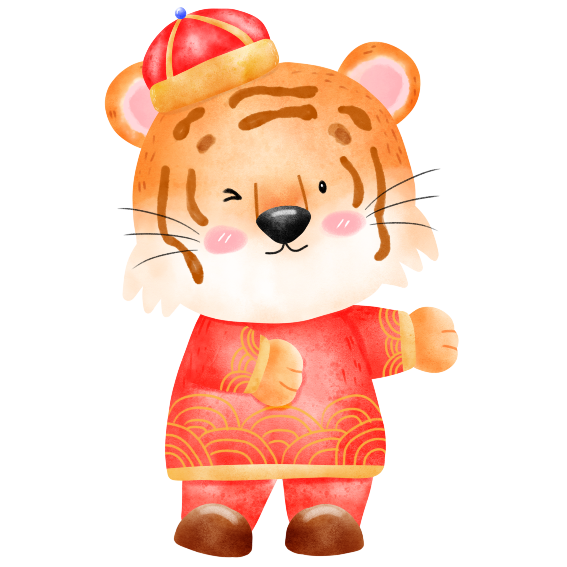 cute Chinese tiger 26480432 PNG