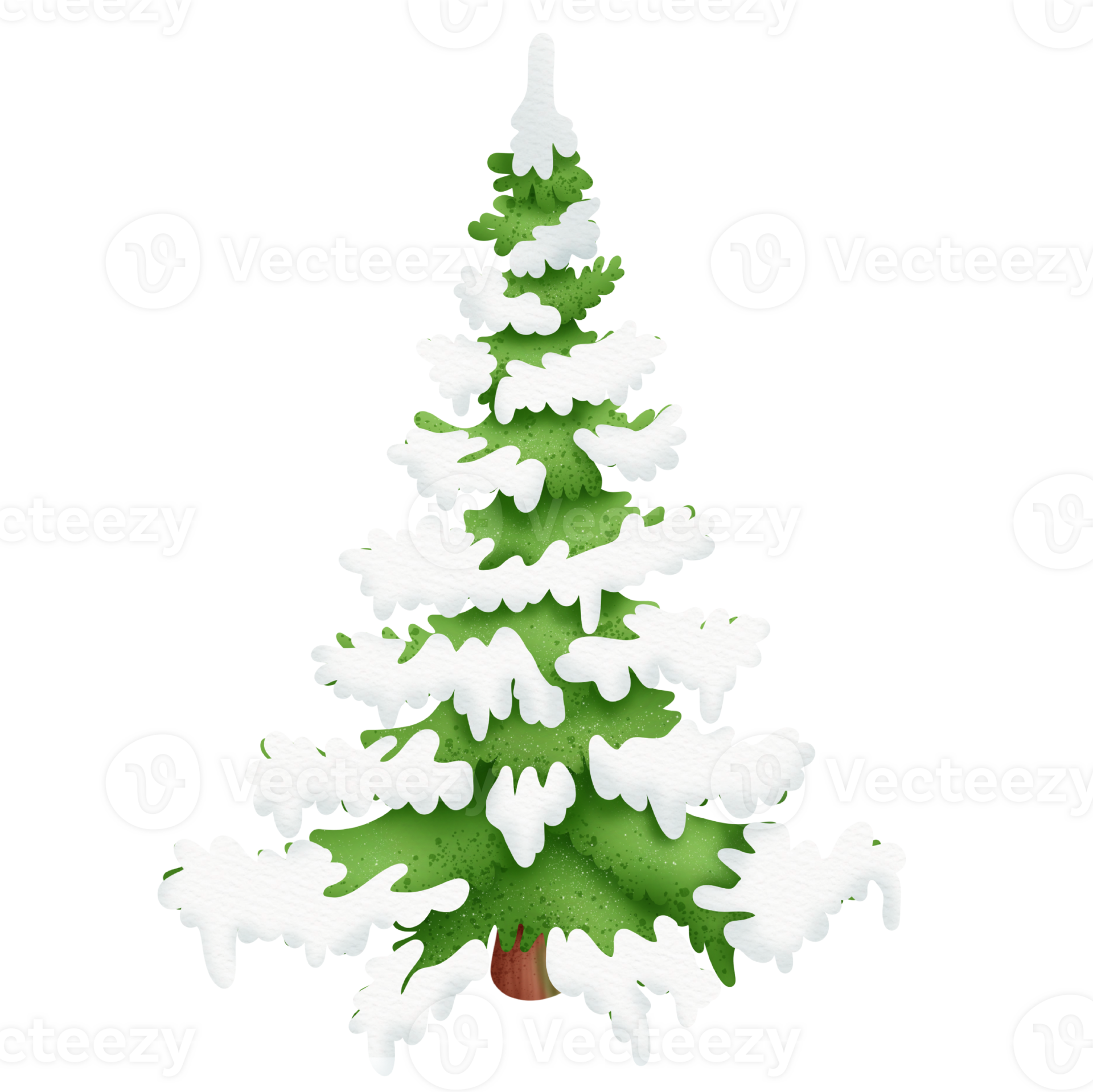 Christmas tree with snow 26480439 PNG