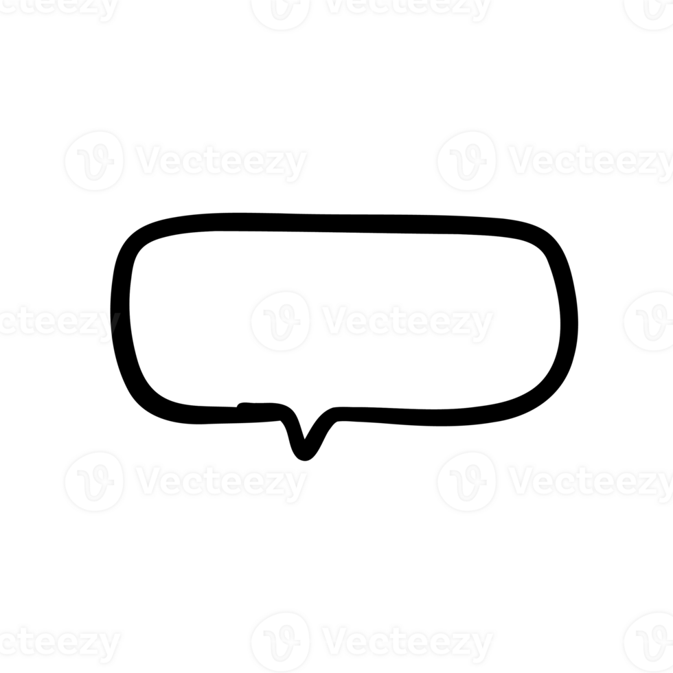 speech bubble outline png
