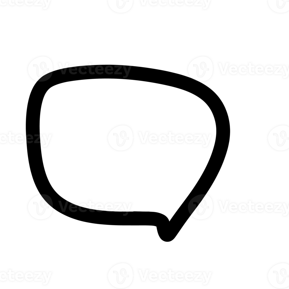 speech bubble outline png