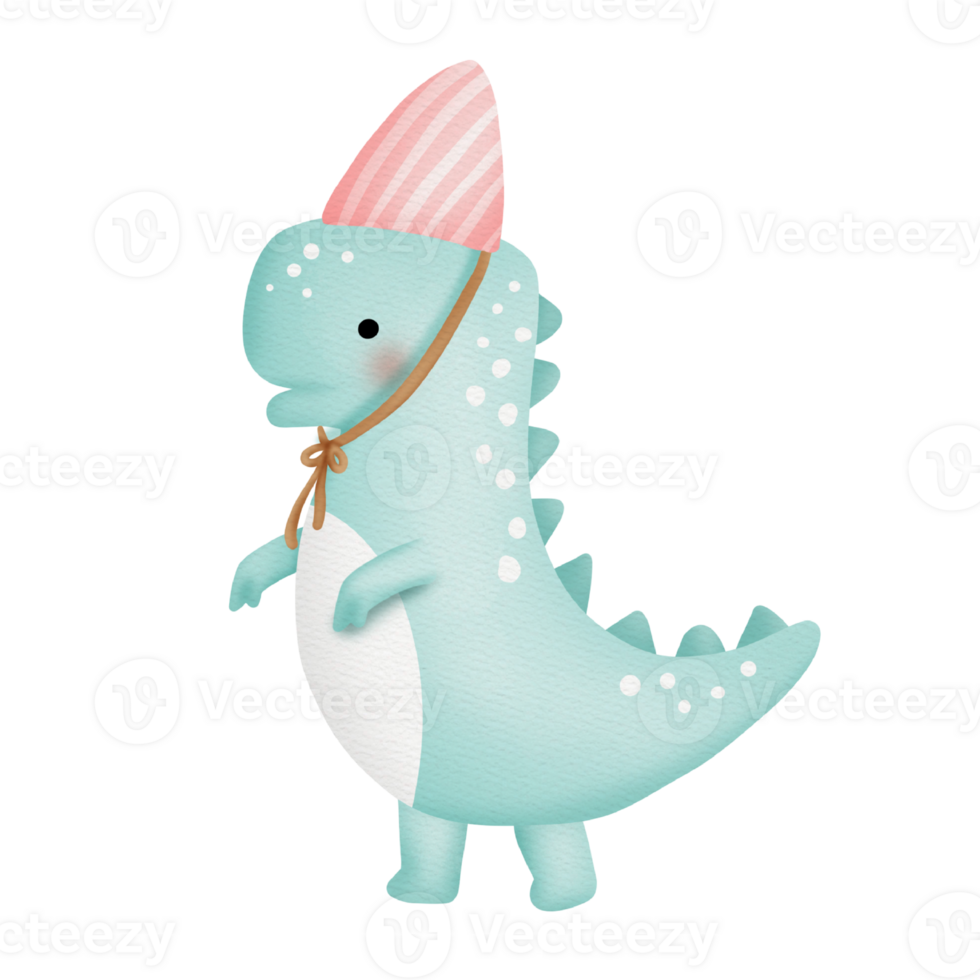 cute birthday dinosaurs png